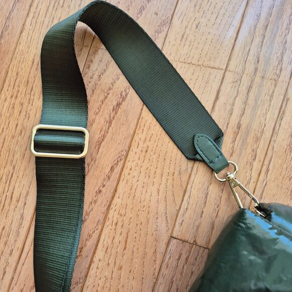 A New Day SOPHIE Olive Green Recycled Nylon Detachable Crossbody Strap Purse - Picture 5 of 16